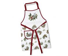 The Holly and The Ivy Le Houx et Le Lierre Tablier en Coton, Tissu, Multicolore, 95Â x 70Â x 95Â cm