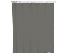 WENKO 22486100 Rideau de douche gris souris, PEVA, 180 x 200 cm