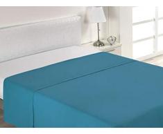 SABANALIA Drap Plat Combina Lit 160 cm Turquoise