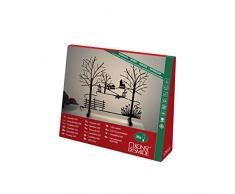 Konstsmide 3565-710TR Chandelier de Table à LED, Métal, 2 W, Blanc, 33 x 8 x 50 cm