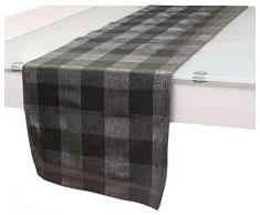 Soleil docre Chemin de Table Lyam Gris, Coton, 40 x 140 cm