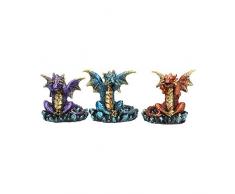 Nemesis Now Figurine Trois Rois Dragon 13 cm Métallique Multicolore
