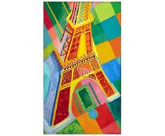 Legendarte Tableau, Impression sur Toile - Tour Eiffel Robert Delaunay - cm. 60x100