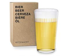 RITZENHOFF Piero Lissoni Verre à bière en Cristal 330 ML