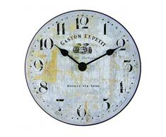 Roger Lascelles Horloge Murale Horloge de Table, Blanc