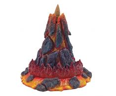 Nemesis Now Volcanic Eruption Magma Lava Volcan Encens en Polyrésine, Rouge, Taille Unique