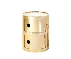 Kartell COMPONIBILE Table de Chevet, Jaune