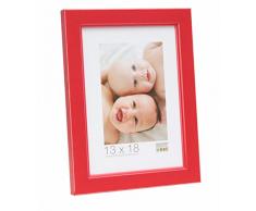 Deknudt Frames S45DK4 Cadre Photo avec Filet Bois Rouge 30 x 30 cm