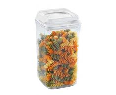 WENKO Boîte de rangement Turin 1,20 l - boîtes fraîcheur, étanche à lair Capacité: 1.2 l, Polystyrène, 10 x 19.5 x 10 cm