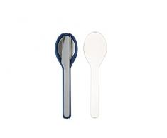 Rosti Mepal 105760016800 Set de Couverts 3 Pcs, Acier Inoxydable, Nordic Denim, 19,5 x 5,1 x 2,3 cm