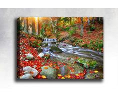 Bonamaison Peinture sur toile, multicolore, 30 x 40 cm - ConÃ§u et fabriquÃ© en Turquie