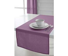 Today - 257551 - Chemin de table Coton - 50 x 150 cm - Violet (Figue)
