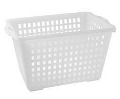 Giganplast Panier Ã Linge AjourÃ©, Plastique, Blanc