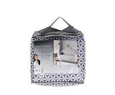douceur dinterieur Protège de Fauteuil Matelasse, Polyester, Gris, 179x165 cm