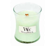 Woodwick 98046 Bougie, Verre, Blanc, 7 x 7 x 8 cm
