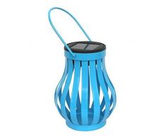 Galix 3517 - Bleu Lampe de Table Solaire Vase, MÃ©tal