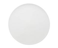 Villeroy & Boch Flow Assiette de prÃ©sentation, 33 cm, Porcelaine Premium, Blanc