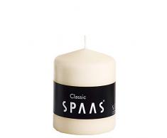 Spaas Bougie Pilier Non parfumÃ©e 80/100 mm 40 Heures Ivoire