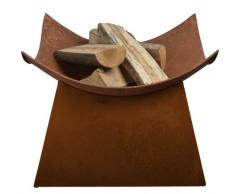Esschert FF153 Brasero rectangulaire Couleur rouille
