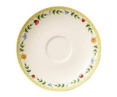 Villeroy & Boch Spring Awakening Sous-tasse, 14 cm, Porcelaine Premium, Jaune/Vert/Rouge