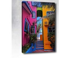 Bonamaison Peinture sur toile, multicolore, 40 x 60 cm - ConÃ§u et fabriquÃ© en Turquie