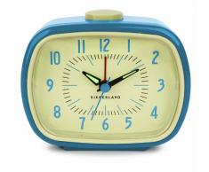 Kikkerland KKAC08-BL-EU Réveil Rétro Bleu