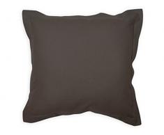 Soleil dOcre 526542 Panama Coussin DÃÂ©coratif Coton Gris Anthracite 60 x 60 cm
