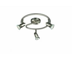 Massive Kinja Forme SpÃ©ciale Plafonnier Acier BrossÃ© 3 x 50 W GU10 Chrome Mat