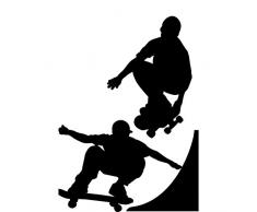 RoomMates Stickers muraux gÃ©ants/tableaux Ã craie repositionnables Enfant Skaters