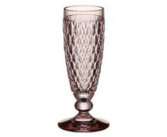 Villeroy & Boch Boston Coloré Verre à Champagne, Cristal, Rose, 145 ml