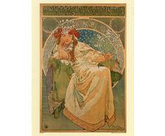 onthewall Art Nouveau Poster Art imprimÃ© par Alphonse Mucha Hyacinta