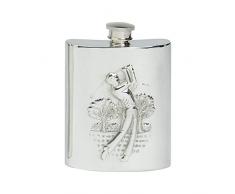 Edwin Flasque Bouteille & Co SpiritÂ âÂ Forme Haricot Swinging Golf Traditionnel Figurine, 6Â oz, en Ã©tain