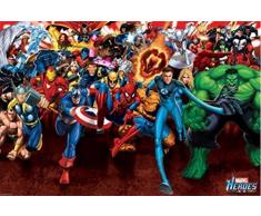 1art1 Marvel Comics Poster - Super-HÃ©ros, Attaque (91 x 61 cm)