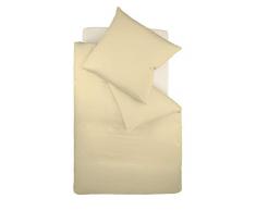 fleuresse Housse de couette 9100-2043 200x200 cm Satin maco Couleur sable 100% Coton