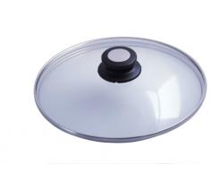 DE BUYER -4112.24 -couvercle verre bouton bak./inox ø 24cm