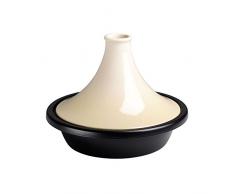 Le Creuset, Tajine en Fonte Ãmaillée, Ronde, à 27 cm, Compatible avec Toutes Sources de Chaleur (Induction et Four inclus), 4.02 kg, Crème