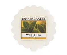 YANKEE CANDLE Bougie parfumÃ©e ThÃ© Cire Tartelette, en Plastique, Blanc