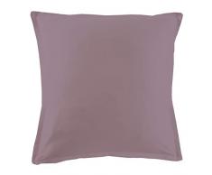 Essix - Taie doreiller Royal Line Percale de Coton Poudre 65 x 65 cm