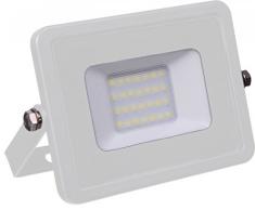 V-TAC SKU.444 - Projecteur LED Slim 20W IP65 6400K, Aluminium, Ãtanche, Blanc, Hauteur x Largeur x Profondeur : 15,3 x 13,2 x 2,7 cm