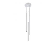 LAMPE SUSPENSION ACIER BLANC 20X20 MAX.100