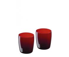 Artland Midnight Service de 2 Verres Ã Whisky Rouge