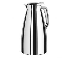 Emsa 514184 PLAZA Pichet isotherme, fermeture Quick Tip, 1,0L, (L x B x H): 16,4 x 13,6 x 26 cm, Chrome