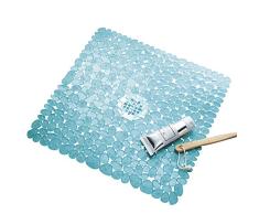 InterDesign 80211EU Pebblz Tapis de Douche Bleu 34,29 x 23,37 x 12,7 cm