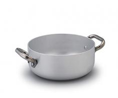 Pentole Agnelli alma106pi24Â Ligne Aluminium Induction Cocotte, Induction avec 2Â poignÃ©es Cool, 24Â cm