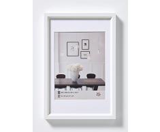 Walther Design Cadre Photo en Plastique Steel Style, Blanc, 13 x 18 cm