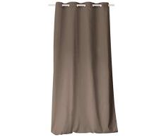 Enjoy Home 2007VSO135240, Panneau à Åillets, 135x240cm, Coton, Vison, 135x240 cm