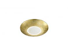 TRIO, Plafonnier, Chiros incl. 1 x LED,SMD,12,0 Watt,3000K,1100 Lm. incl. 1 x LED,SMD,3,5 Watt,3000K,350 Lm. Verre, Transparent claire, Corps: metal, or Ã:32,0cm, H:6,0cm IP20