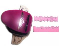 Efco 2 fonctions Bordure Napperon en dentelle Punch, Rose, 5.1 cm/5,1 cm