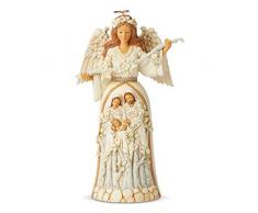 Heartwood Creek 6004173 Figurine, Blanc et Beige, 9,84 H x 3,74 W x 5,71 in L