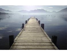 Scenolia Tableau dÃ©coratif Grand Format sur Toile Annecy dans LA Brume 90 x 60 cm | Impression Haute qualitÃ©